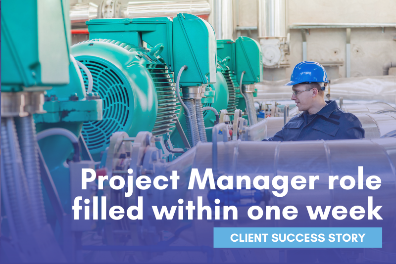 Project Manager role filled within a week